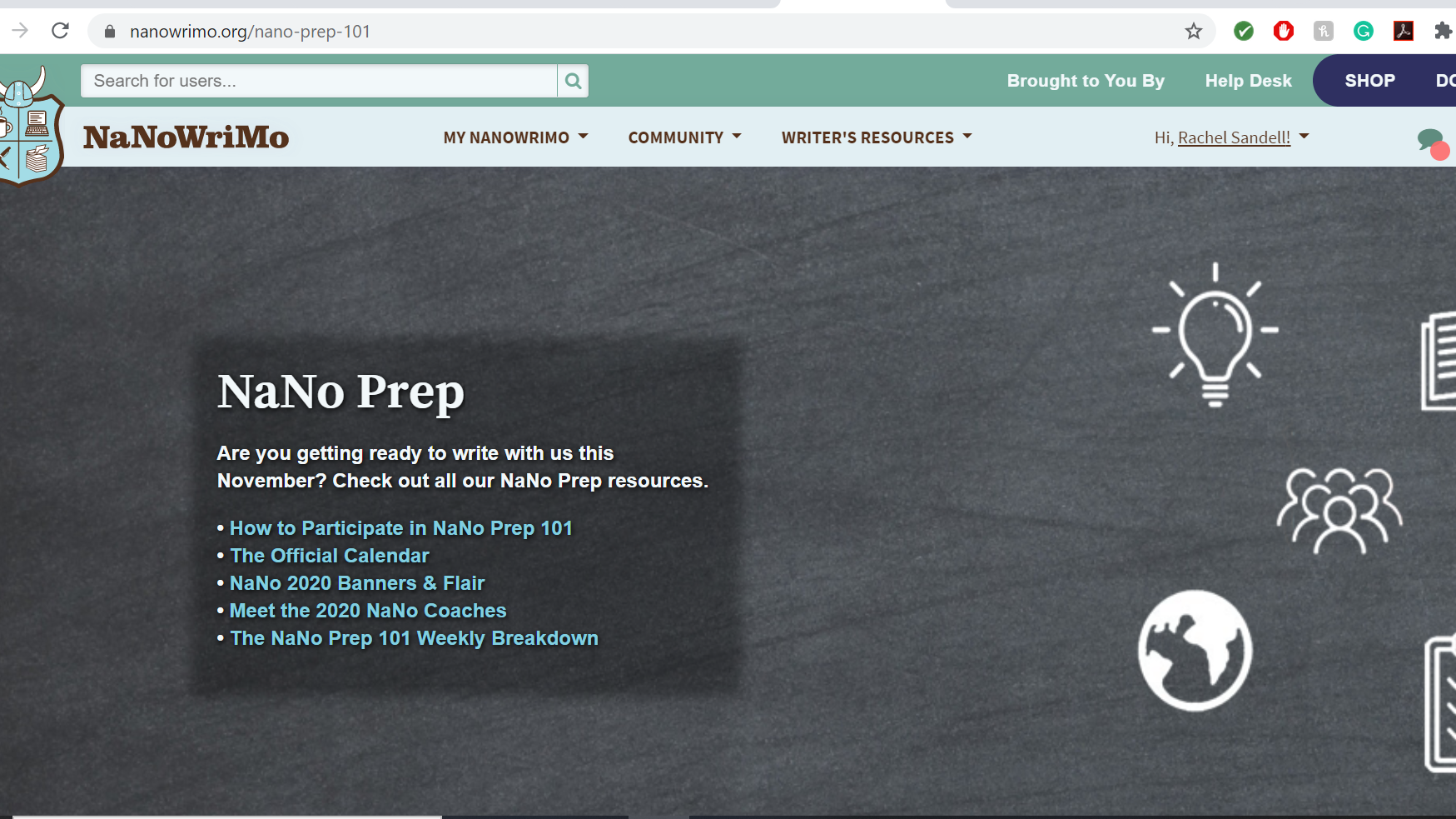 NaNoWriMo currently has a list of resources for Preptober 2020.