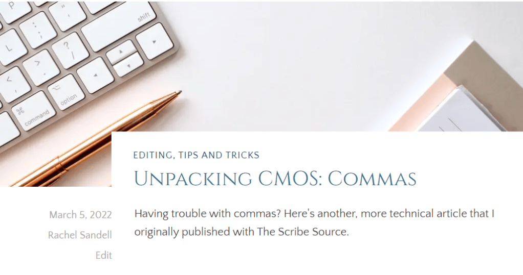 Let's talk about commas.